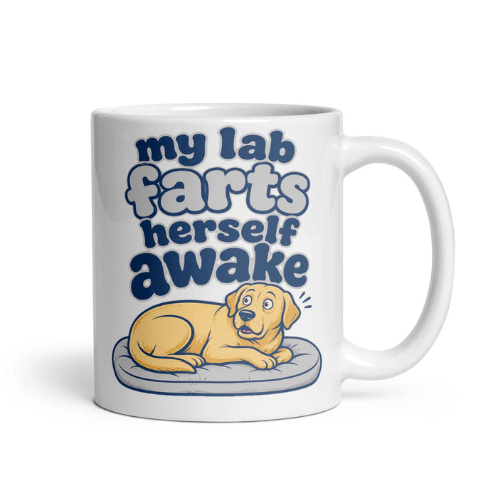 my lab farts herself awake