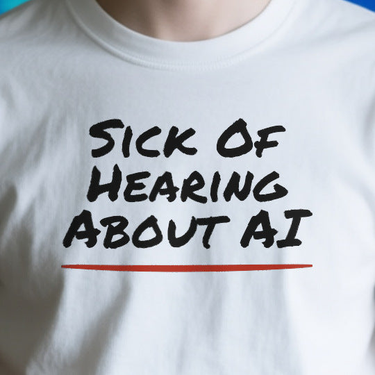 Close-up of the OD56FEA3AA8A print on a white unisex t-shirt