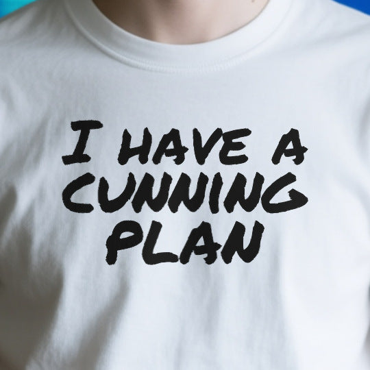 Close-up of the OD41DC466670 print on a white unisex t-shirt