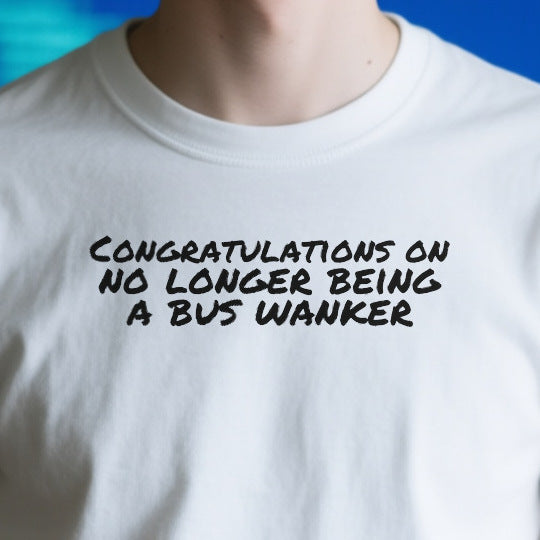 Close-up of the OD5B59513836 print on a white unisex t-shirt