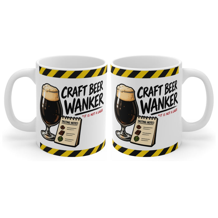 Craft Beer Wanker mug, handle right