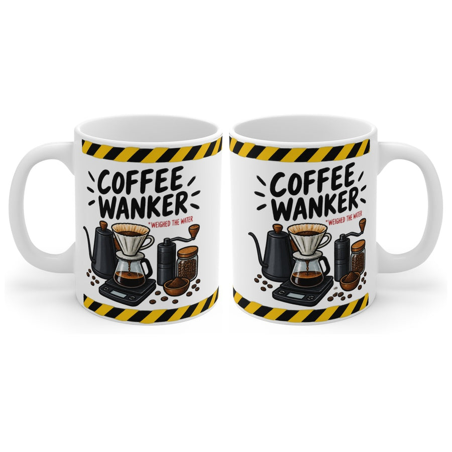 Coffee Wanker mug, handle right