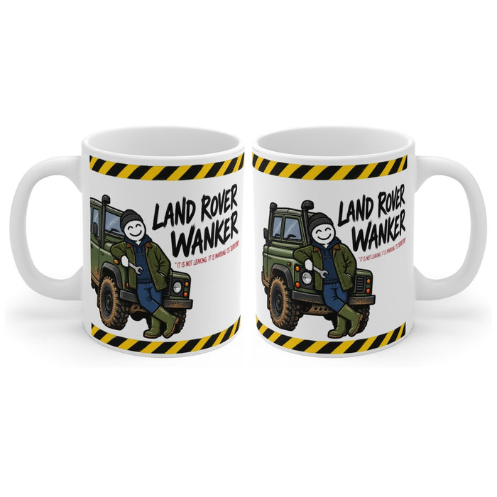 Land Rover Wanker mug, handle right
