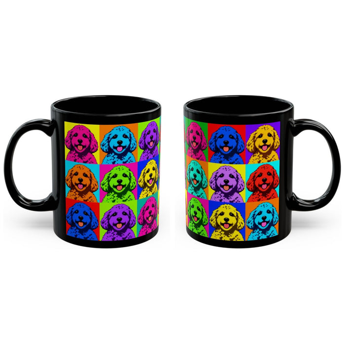 Cockapoo Pop Art mug, handle right