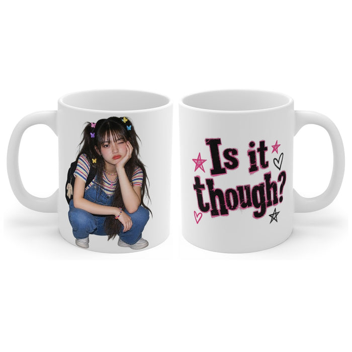 Is it though? mug, handle right