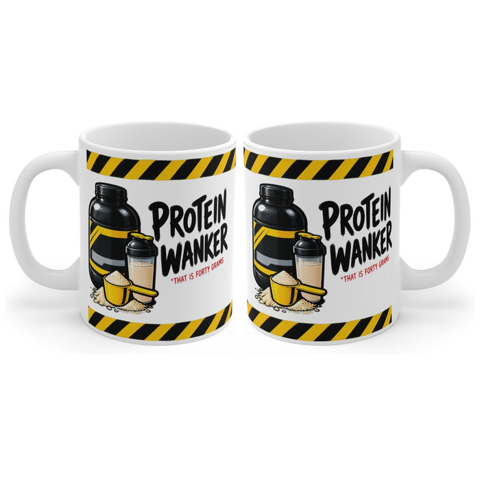 Protein Wanker mug, handle right