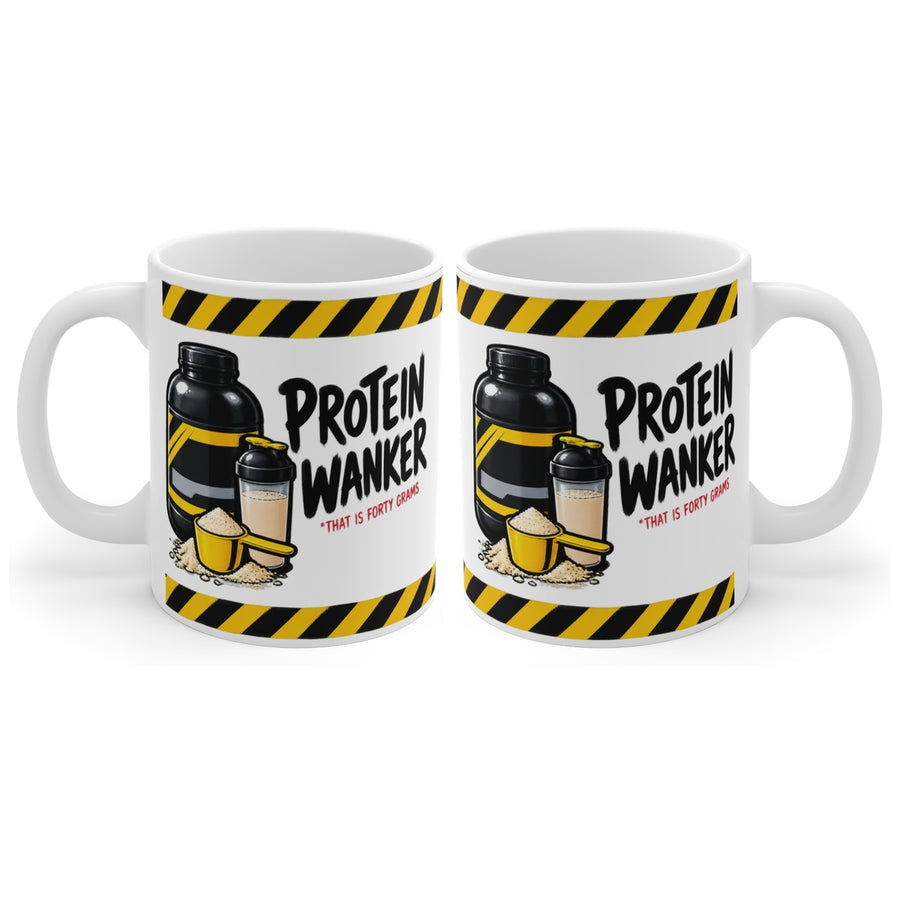 Protein Wanker mug, handle right