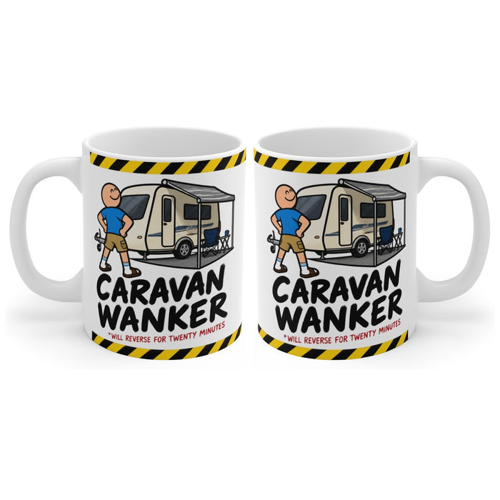 Caravan Wanker mug, handle right