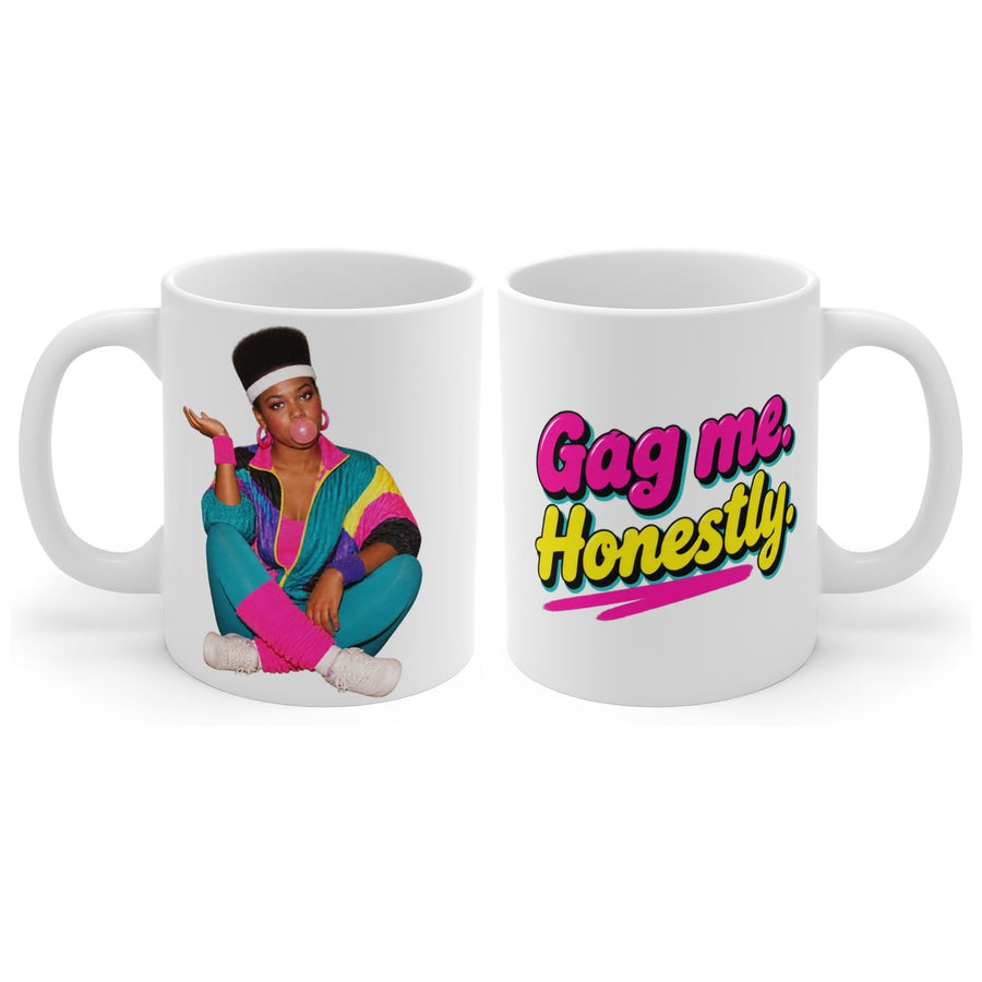Gag me. Honestly. mug, handle right