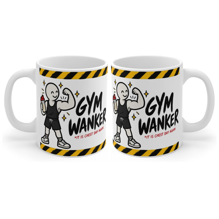 Gym Wanker mug, handle right