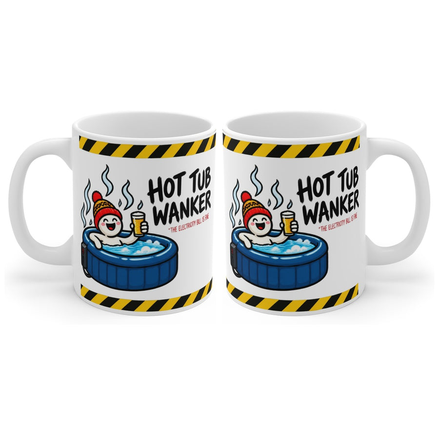 Hot Tub Wanker mug, handle right