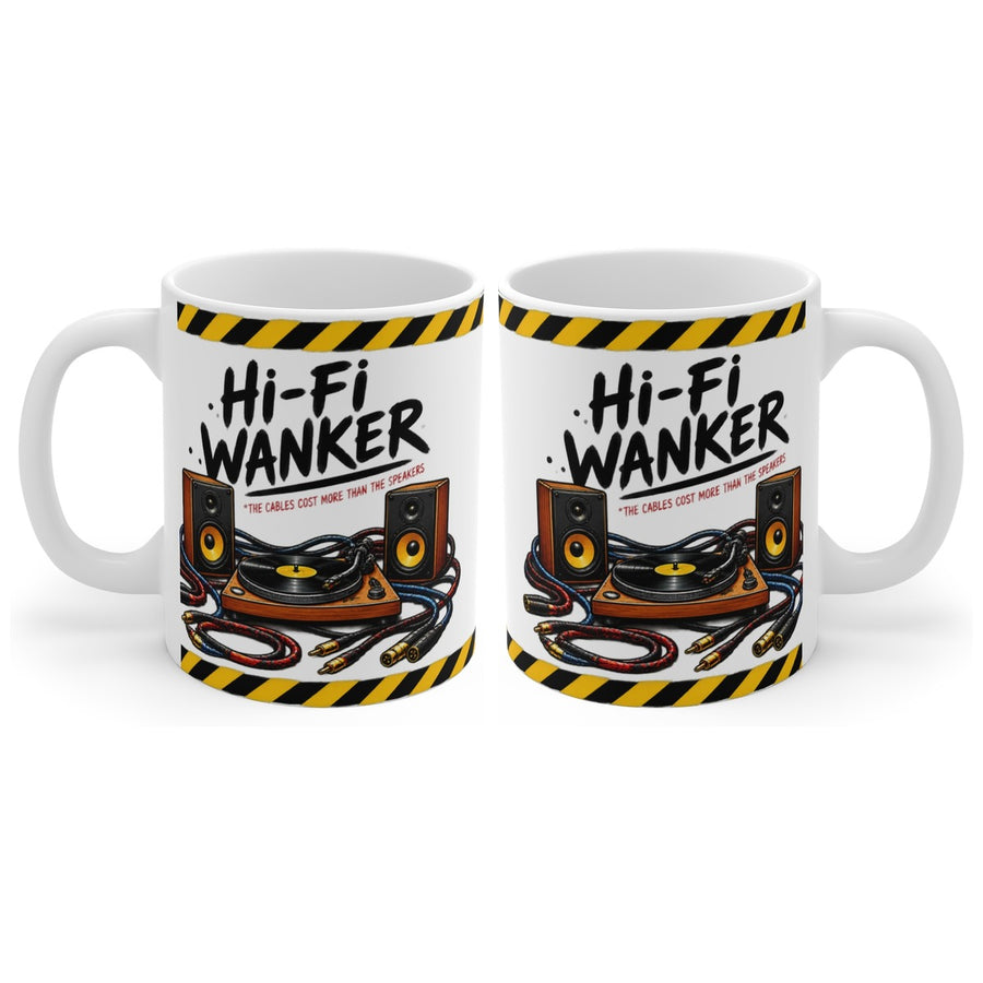 Hi-Fi Wanker mug, handle right
