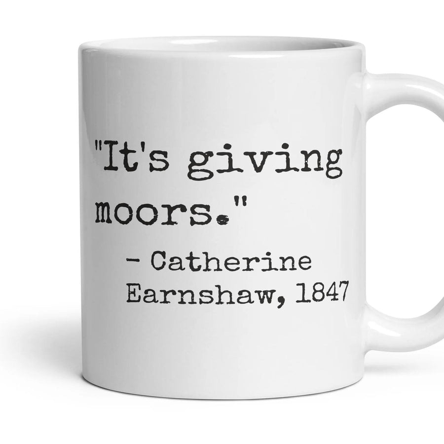 It's giving moors. mug, 11oz white ceramic, handle right