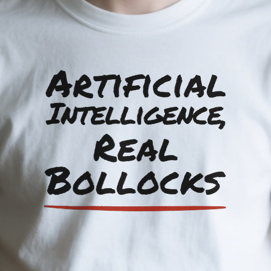 Close-up of the ODB8D144728C print on a white unisex t-shirt