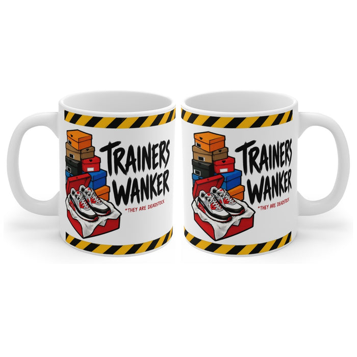 Trainers Wanker mug, handle right