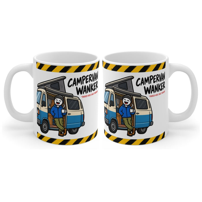 Campervan Wanker mug, handle right