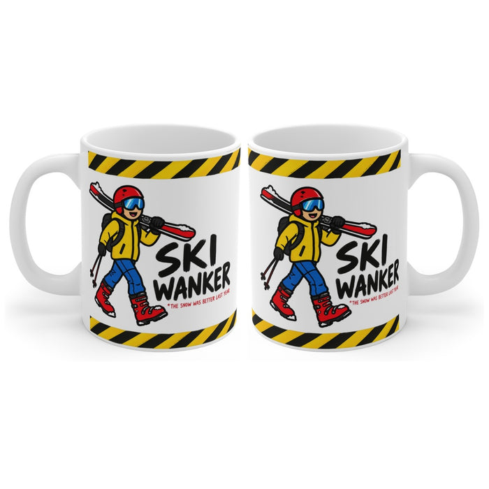 Ski Wanker mug, handle right