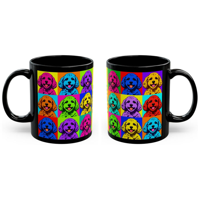Cockapoo Pop Art mug, handle right