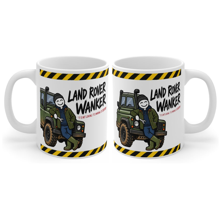 Land Rover Wanker mug, handle right