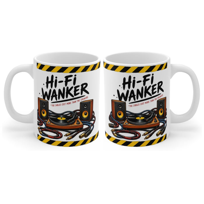 Hi-Fi Wanker mug, handle right