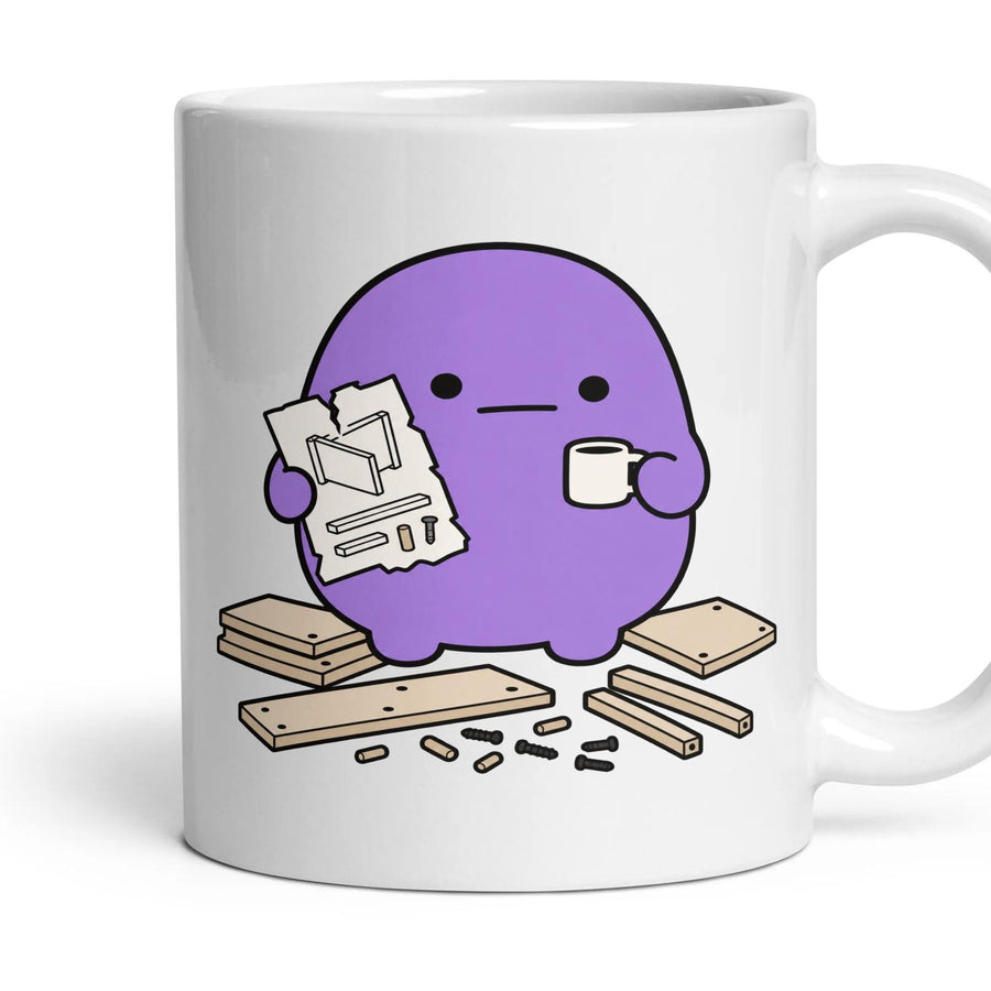 Absolute Bollocks mug, 11oz white ceramic, handle right