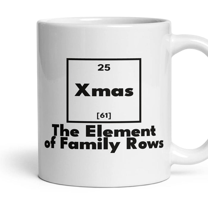 Xmas The Element of Family Rows mug, 11oz white ceramic, handle right