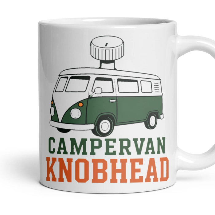 CAMPERVAN KNOBHEAD mug, 11oz white ceramic, handle right