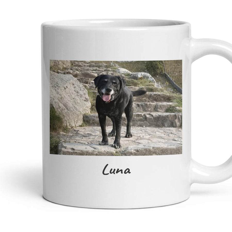 Personalised Photo Mug mug, 11oz white ceramic, handle right