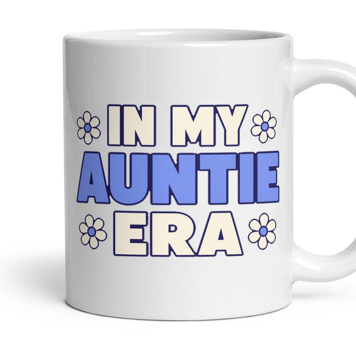 IN MY AUNTIE ERA mug, 11oz white ceramic, handle right