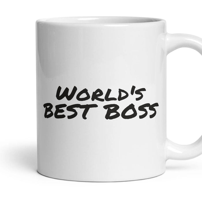World's best boss — Funny Mug mug, 11oz white ceramic, handle right