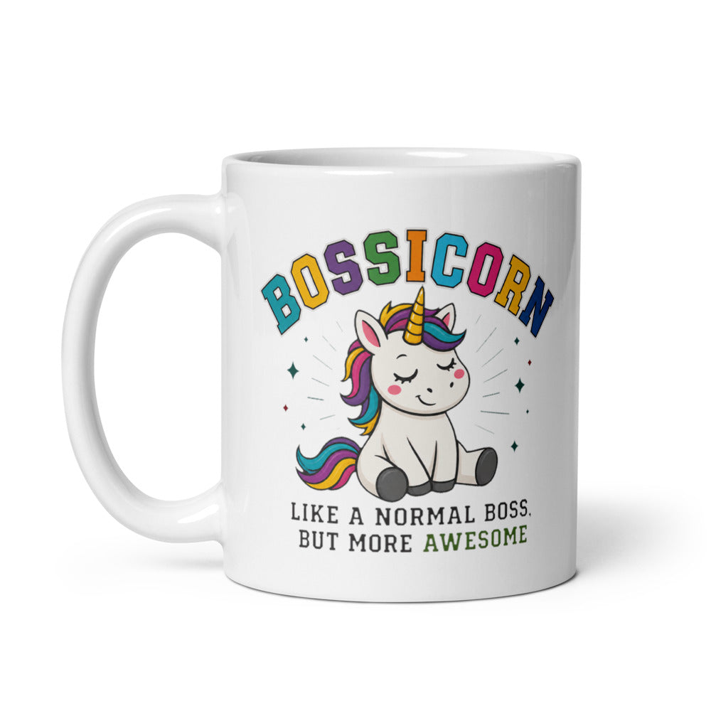 11oz mug, handle on left view