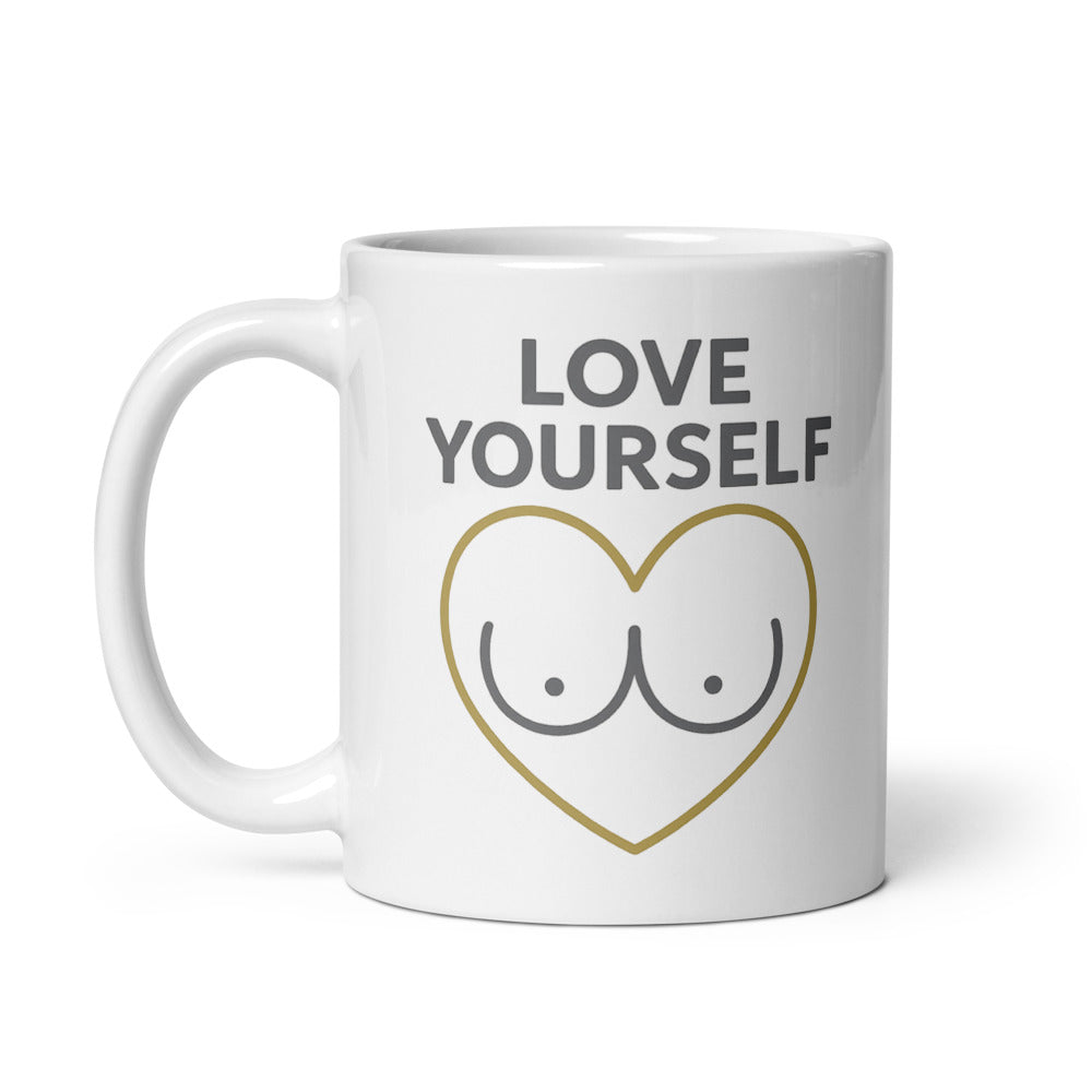 11oz mug, handle on left view
