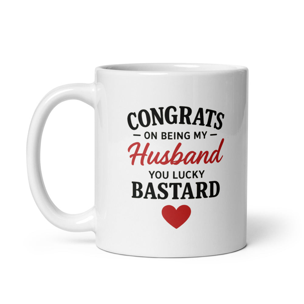 11oz mug, handle on left view