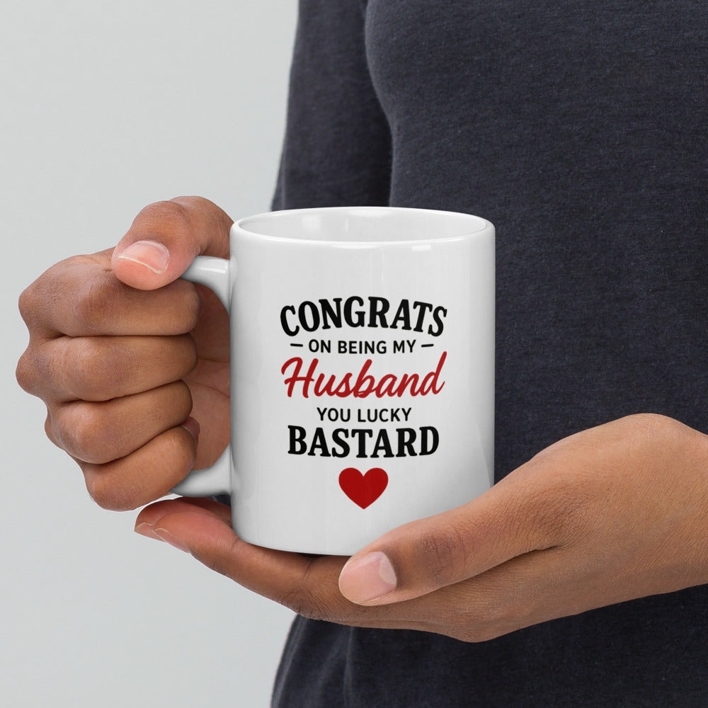 11oz mug, handle on left view