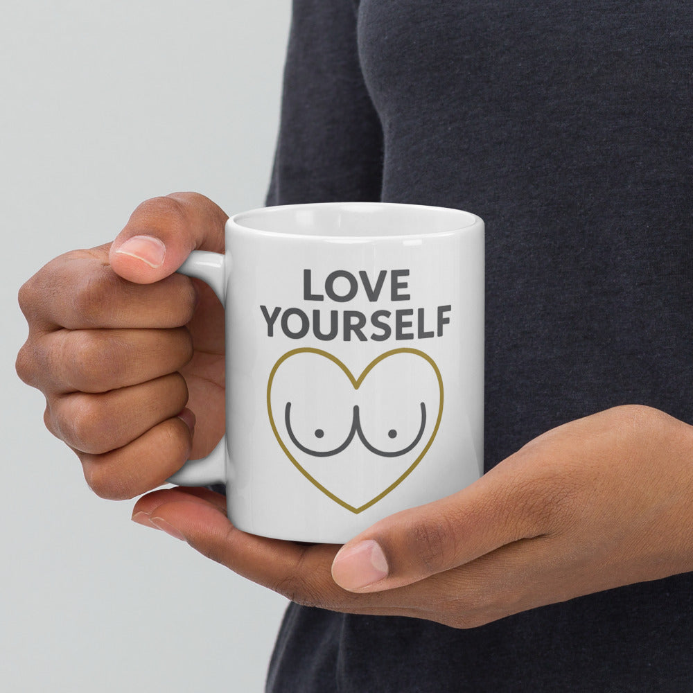 11oz mug, handle on left view