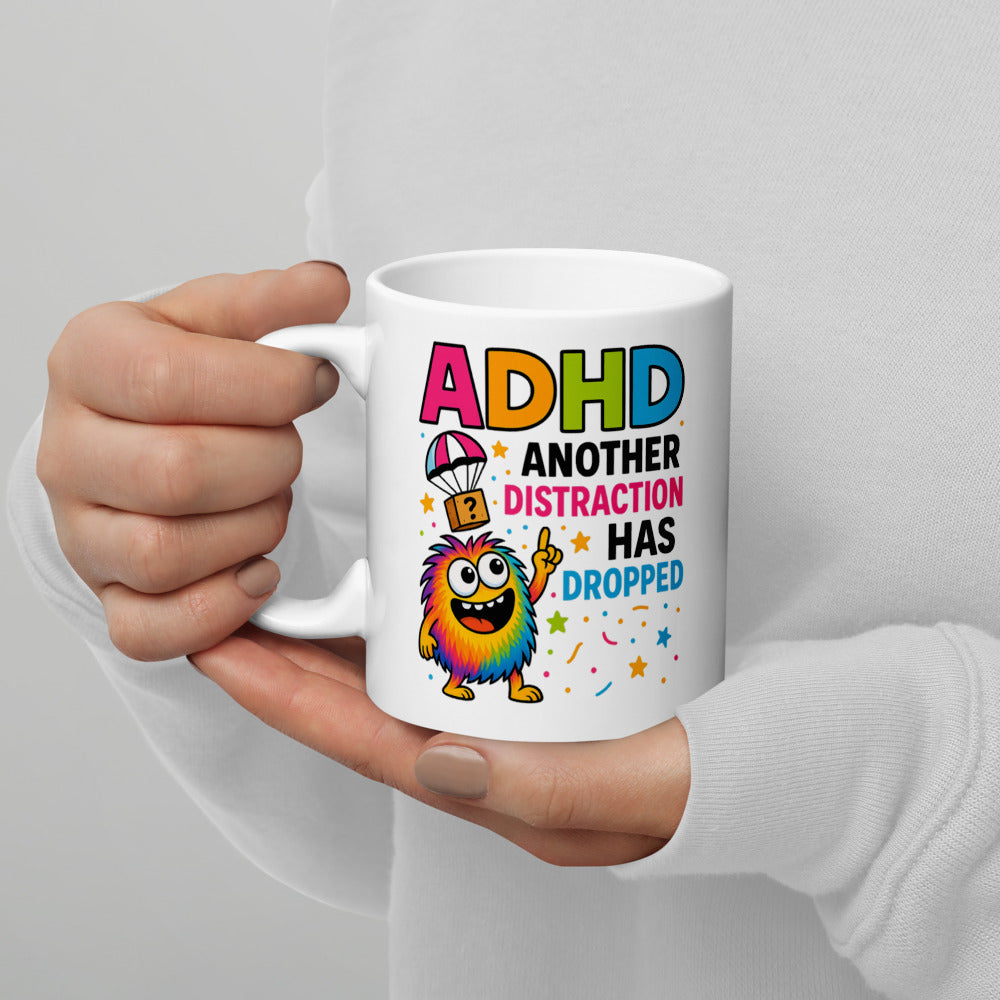 11oz mug, handle on left view