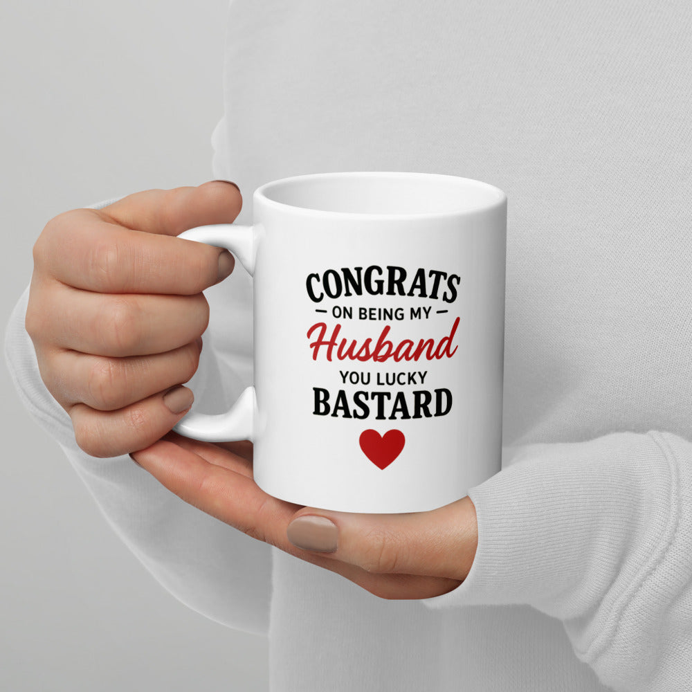 11oz mug, handle on left view