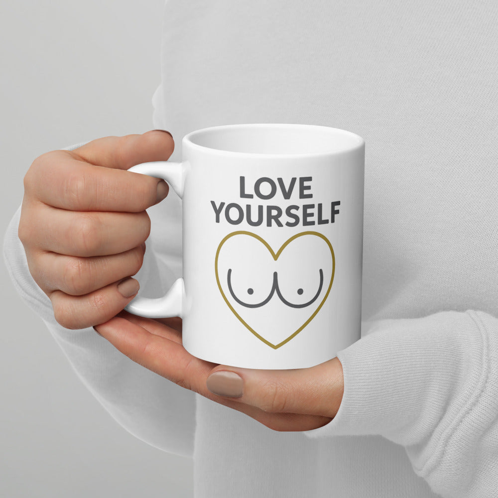 11oz mug, handle on left view
