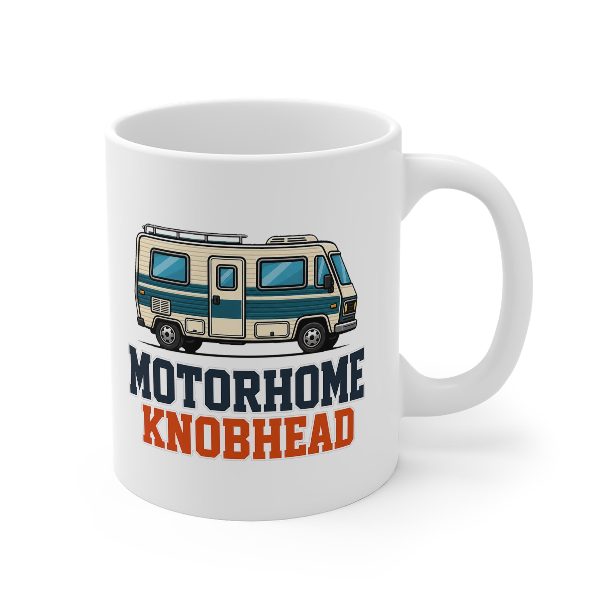 Motorhome Knobhead Mug | Funny Campervan Gift, Rude Present for Caravan Owners