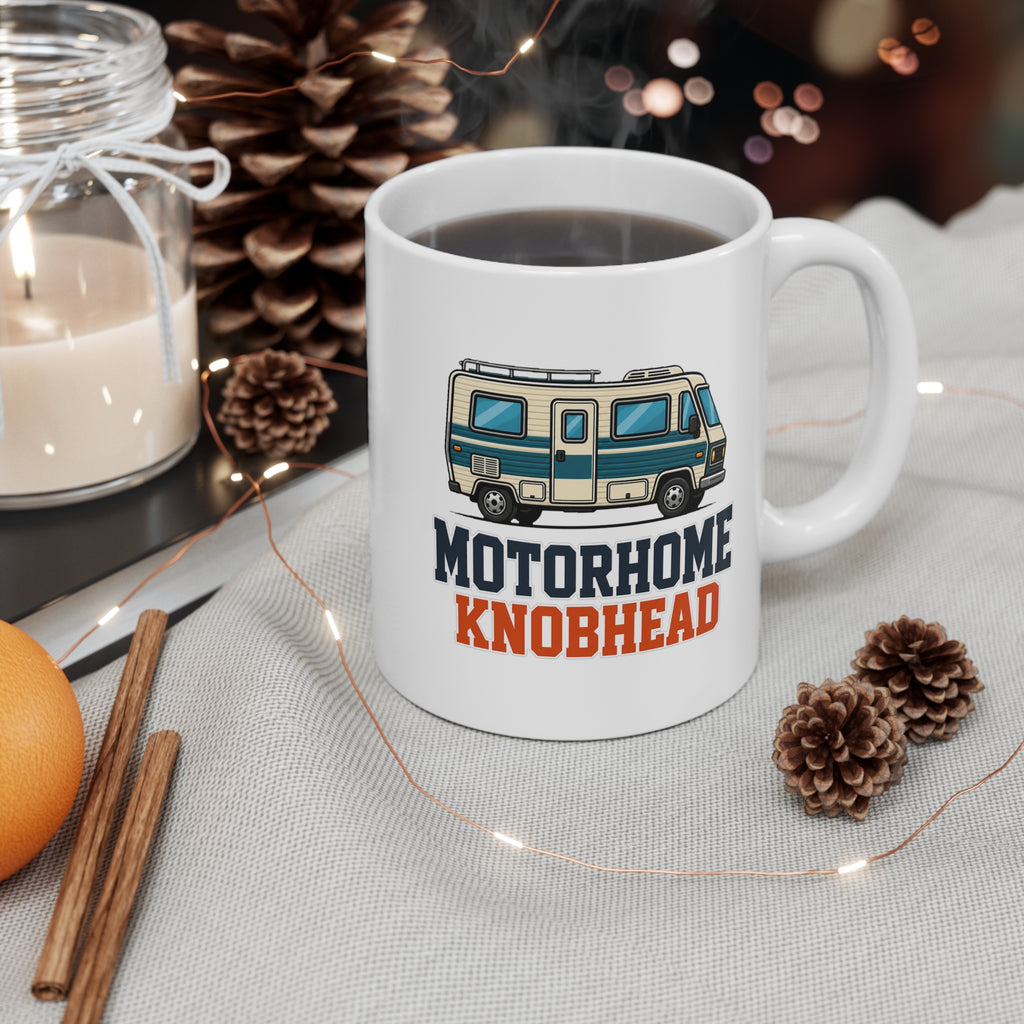 Motorhome Knobhead Mug | Funny Campervan Gift, Rude Present for Caravan Owners