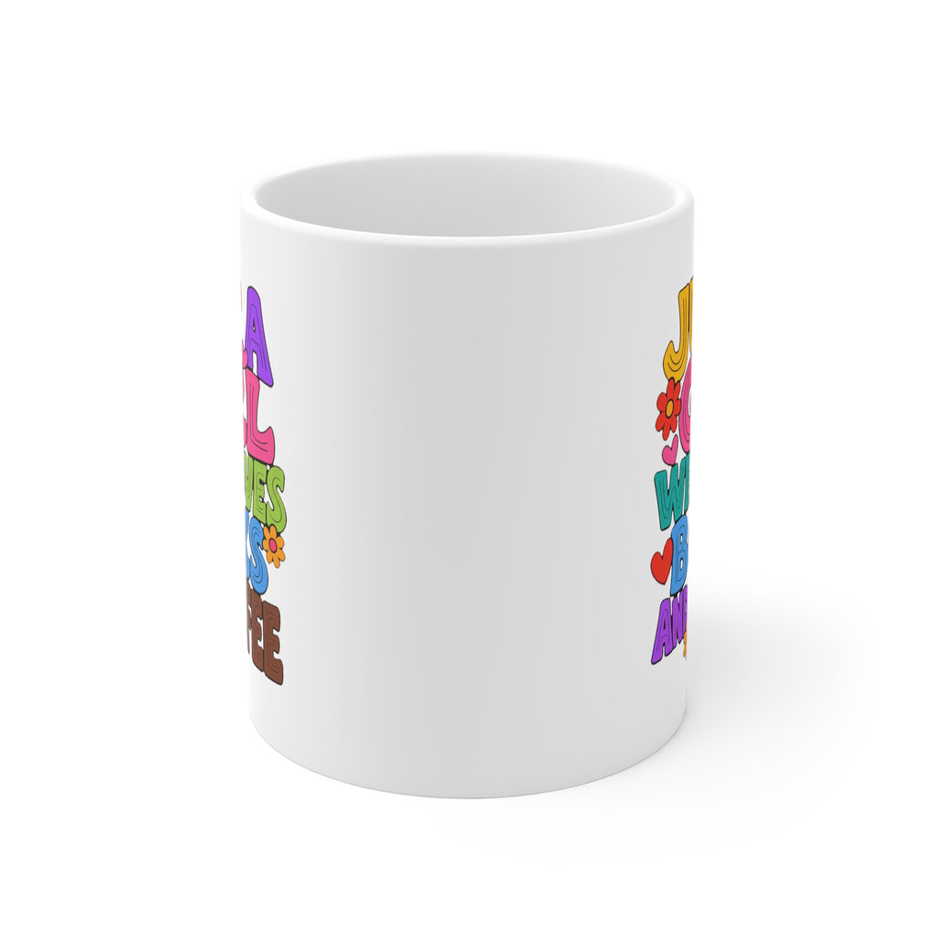 Just A Girl Who Loves Books And Coffee Mug | Book Lover Coffee Gift, Bookish Mug