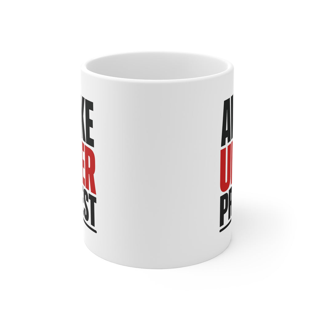 Awake Under Protest Mug | Funny Morning Coffee Mug, Gift for Grumpy Mornings
