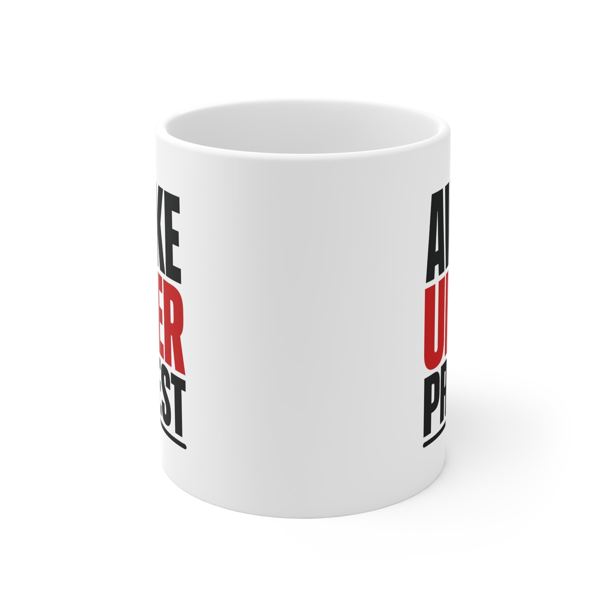Awake Under Protest Mug | Funny Morning Coffee Mug, Gift for Grumpy Mornings