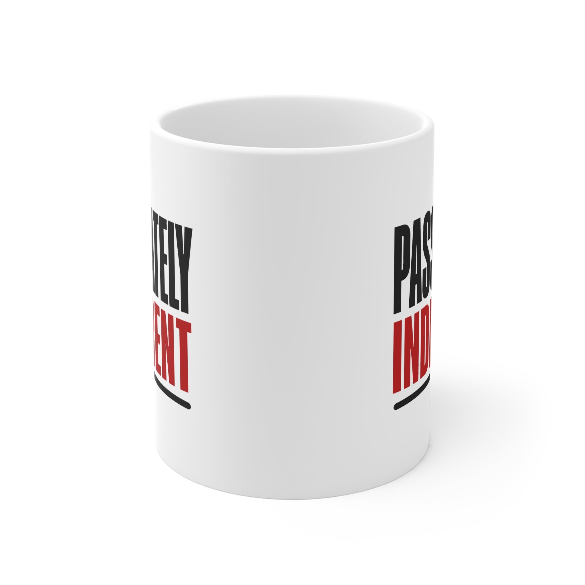 Passionately Indifferent Mug | Funny Sarcastic Oxymoron Coffee Mug, Gift