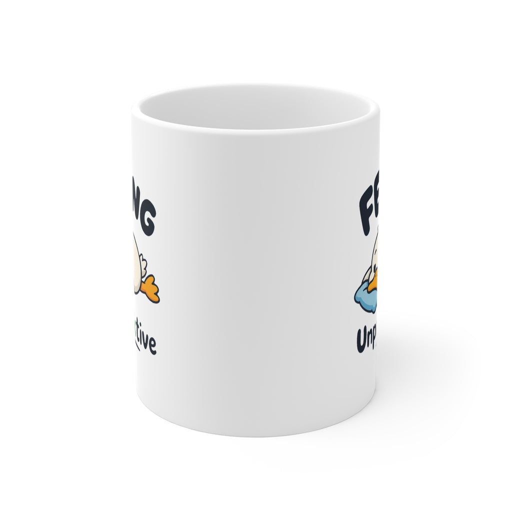 Feeling Unproducktive Mug | Funny Lazy Duck Coffee Mug, Work From Home Gift