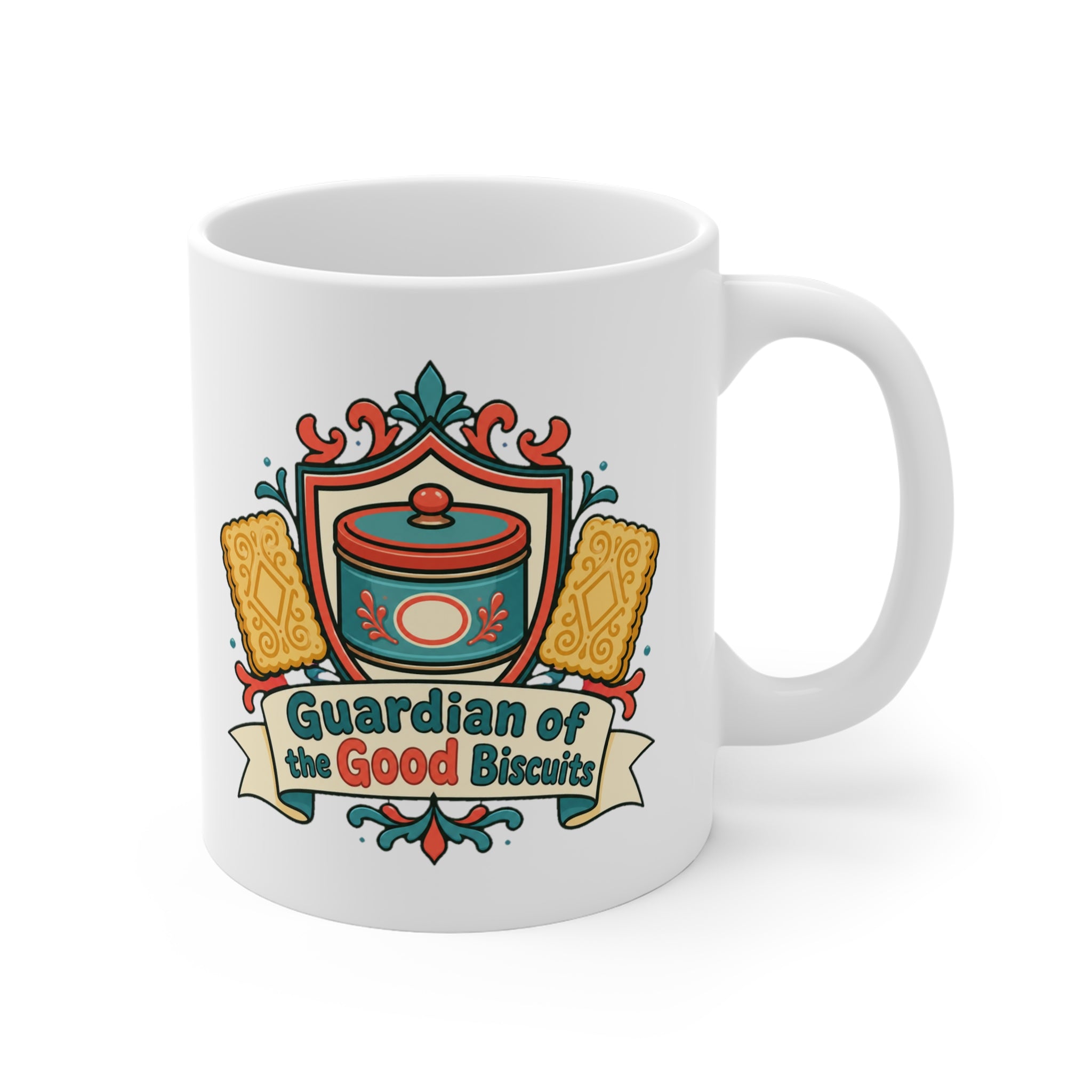 Guardian of the Good Biscuits Mug | Funny Biscuit Tin Coffee Mug, Gift for Mum