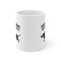 There's a 95% Chance This Has Dachshund Hair In It Mug | Dachshund Owner Gift, Funny Dog Mug