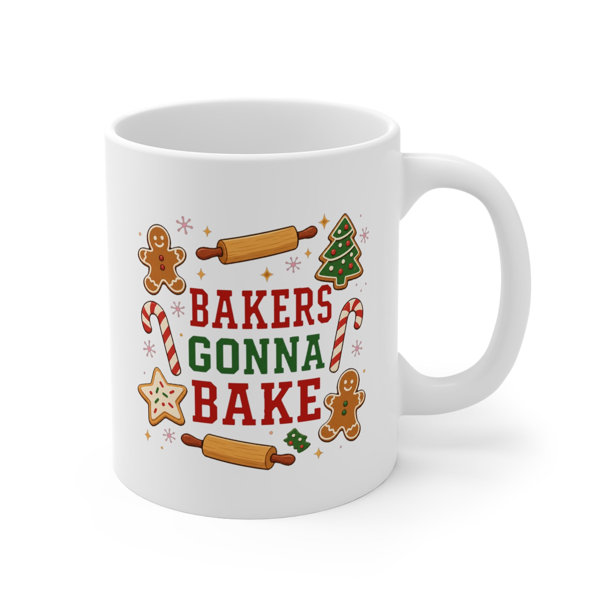 Bakers Gonna Bake Mug | Funny Christmas Baking Coffee Mug, Cookie Lover Gift