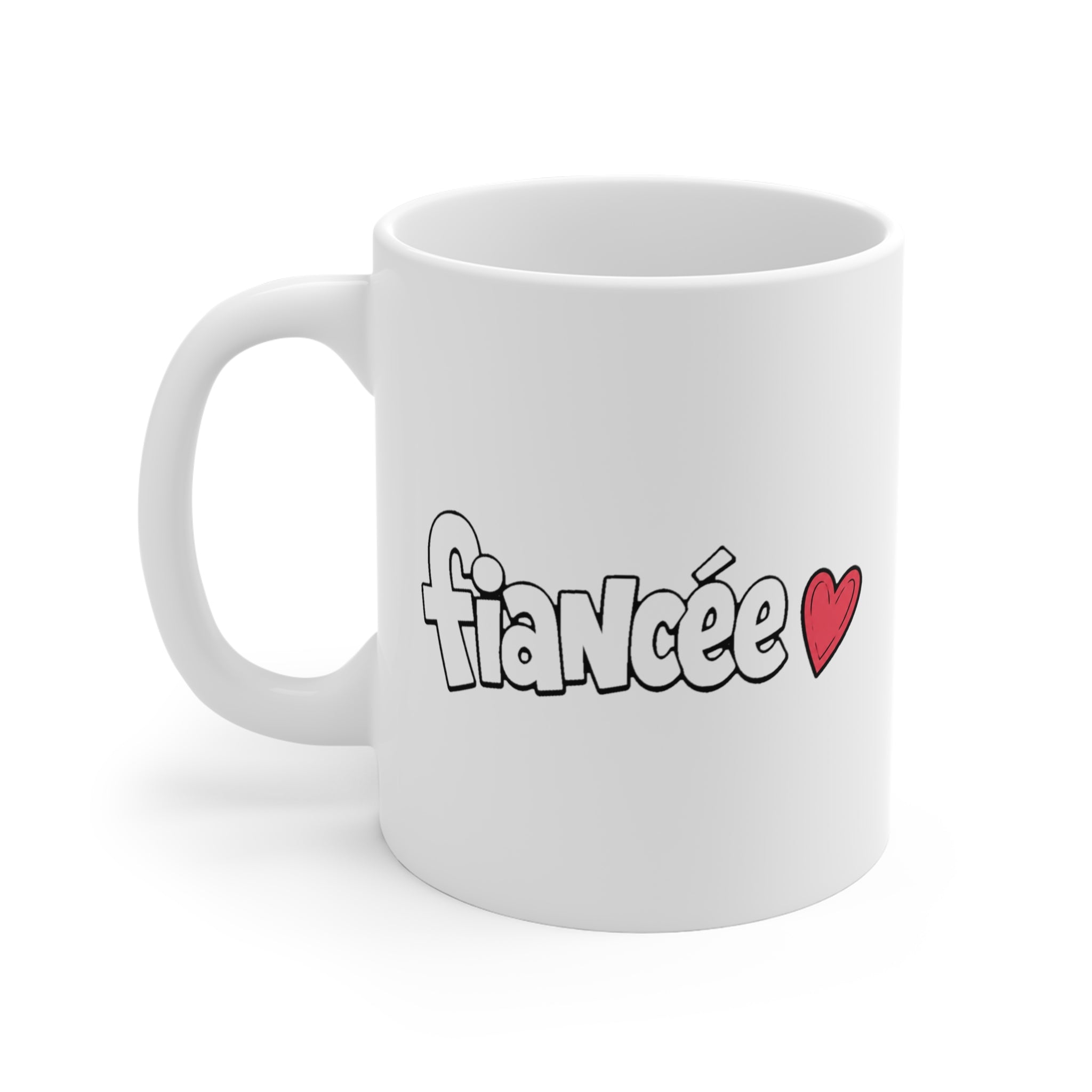 Fiancée Mug | Minimal Valentine's Gift for Fiancée, Engagement Coffee Mug