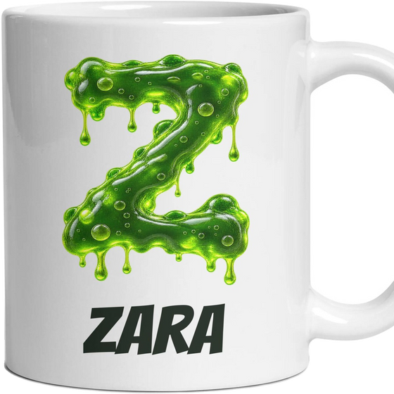 Personalised Slime Monogram Mug